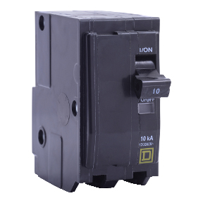 Schneider Electric Fluorescent/HID Lighting Thermal Magnetic Circuit Breaker; 2-Pole; 15A; 120/240VAC; Lever; Screw Terminal; UL 489